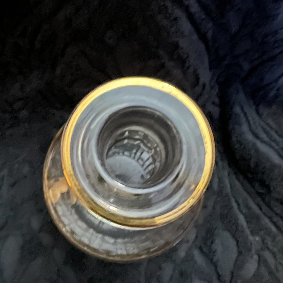 Vintage Imperial Glass Co. Shoji Decanter 22-Karat Gold, 1960s - Picture 2 of 3